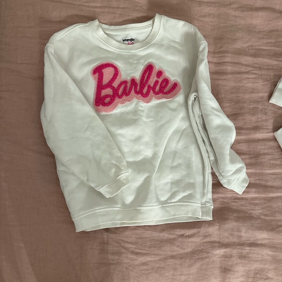Wrangler White Sweatshirt with Pink Logo - Picture 1 of 3